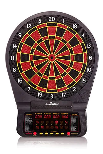 Arachnid Cricket Pro 670 Tournament-Quality Dartboard with 35 Games and 318 Variations (6 Cricket Games) Black